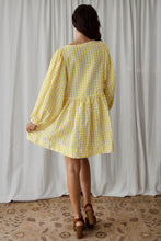 Load image into Gallery viewer, Meadow Mini Dress - Lemon
