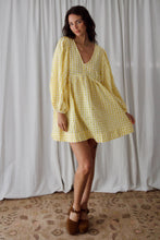 Load image into Gallery viewer, Meadow Mini Dress - Lemon
