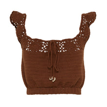 Load image into Gallery viewer, Valentina Crochet Top - Chocolate
